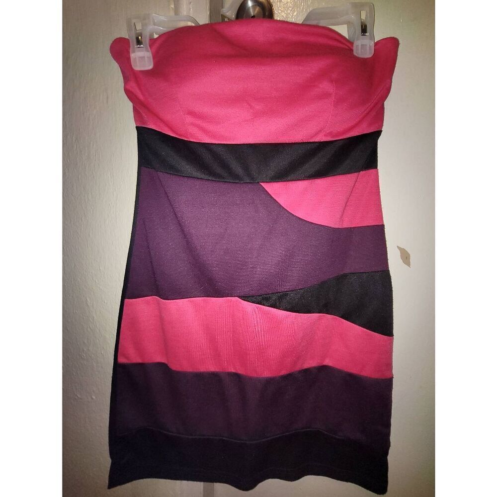 Chesley Tube dress w Pink and purple blends
